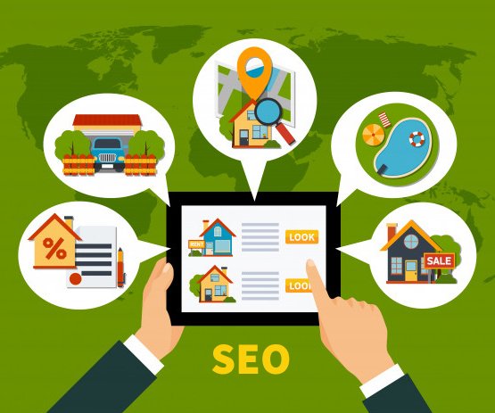 Real Estate SEO Illustration